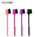 DISICHEN Eyebrow Brush Comb Double Sided 3 In 1 Edge Control Brush for Baby Hair Salon Hair Comb Brushes Beauty Tools Hair dye brushes. 