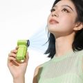 Fine Material 3000mAh Battery Portable Handheld Fan Strong Airflow Stepless Speed Adjustment Rechargeable Handheld Fan Stable Operation Lightweight Mini Pocket Fan for 5V/.5A 3000mAh Office Use. 