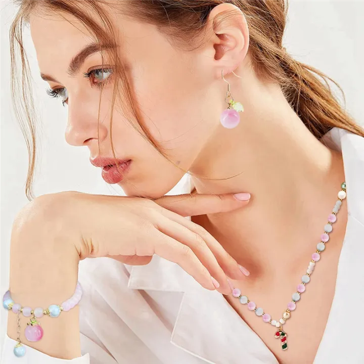 480Pcs%208mm%20Glass%20Beads%20for%20Jewelry%20Making%20Round%20Beads%20Crystal%20Beads%20Mermaid%20Bracelet%20Making%20Kit%20-%20Image%203