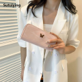 Sutuiying High quality long wallet for women in 2024 new high aesthetic value niche design high end and exquisite handbag card bag. 