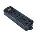 Heavy Duty Multi Plug Power Socket For High Voltage Uses-Black (Wire Not Included). 