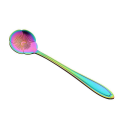 NAMUNY 16 Flower Spoon Set, 410 Stainless Steel Reusable Tea Spoon, Stirring Spoon, Coffee Spoon (4.9 Inch, Rainbow). 
