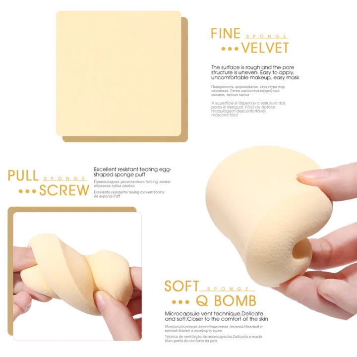 New%201Pcs%20Oval%20Cosmetic%20Puff%20Wet%20And%20Dry%20Usable%20Makeup%20Spons%20Foundation%20Cream%20Concealer%20Blender%20Multipurpose%20Makeup%20Tool%20Accessories%20-%20Image%205