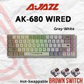 Ajazz AK680 Wired Gaming Keyboard. 
