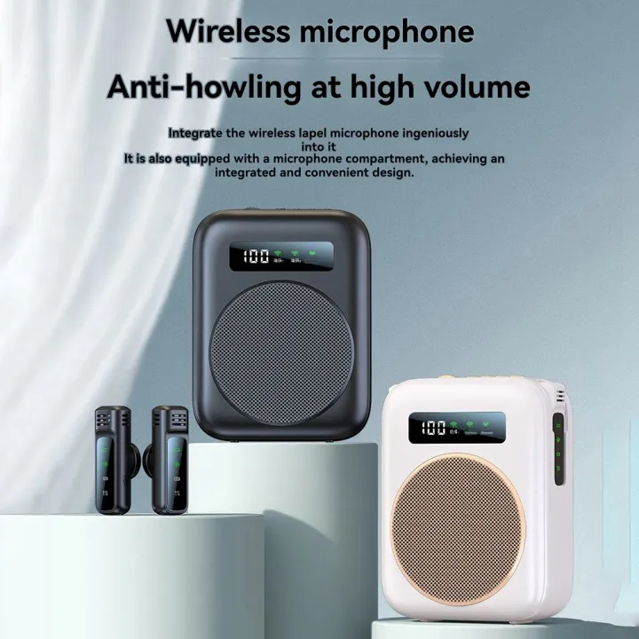 Voice%20Amplifier%20Wireless%20Lavalier%20Lapel%20Microphone%20for%20Classroom/Yoga/Conference%20Recording%20Microphone%20Beige%20-%20Image%207