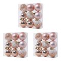 27 PCS Christmas Ball Ornaments Xmas Tree Decorations Hanging Balls for Home New Year Party Decor - 2.36Inch, Champagne. 
