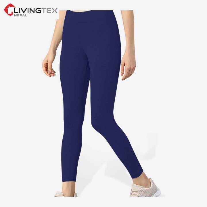 Livingtex Leggings For Women/ Blue Color Super Stretchable Leggings For Women - Fashion | Fitness Wear | Leggings For Women