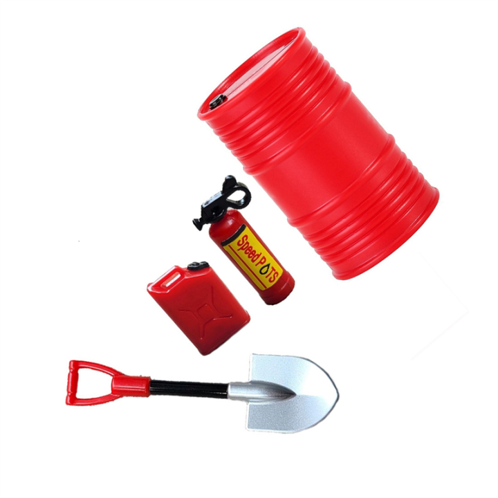 NAMUNY%204X%20Mini%20Shovel%20Fuel%20Tank%20Oil%20Drum%20Decoration%20for%20Axial%20SCX24%20C10%20JLU%201/24%20RC%20Car%20-%20Image%208