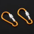 Kqueebee 1 Pair Swimming Dive Flexible Silicone Ear Plugs Earplug Blue & 2 Pcs Aluminum Travel Adjusting Screw Carabiner Clip. 