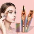 2 in 1 Electric Eyebrow Trimmer & Facial Hair Remover | Painless Mini Epilator Shaver for Women | Portable Makeup Razor. 