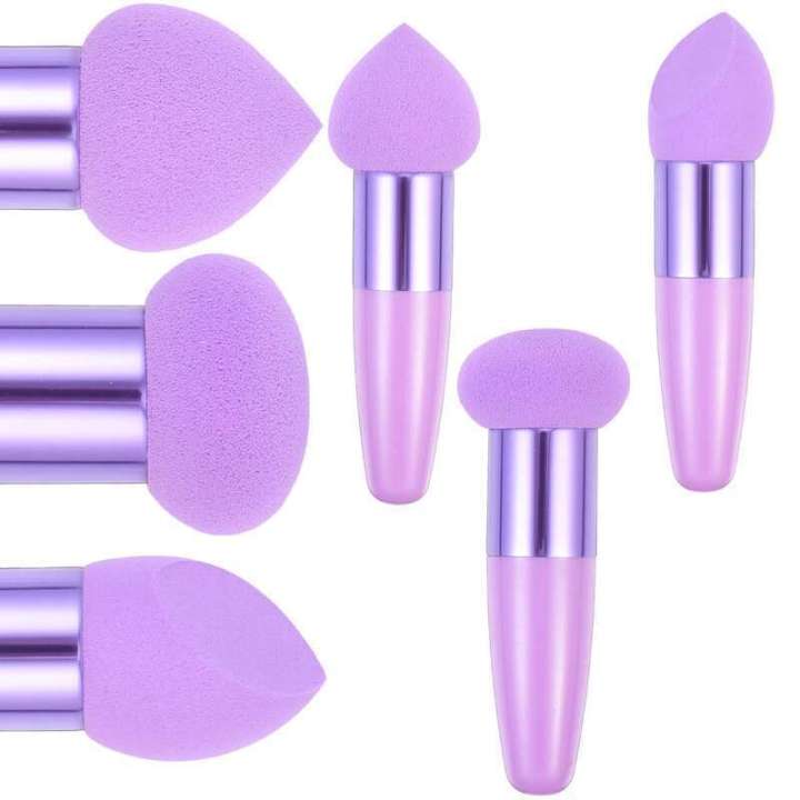 3pcs%20Makeup%20Pen%20Set%20Mini%20Sponges%20Small%20Mushroom%20Purple%20Women%20Beauty%20Tools%20Heart%20Shaped%20Puff%20Portable%20Wet%20Dry%20Pens%20Cosmetics%20-%20Image%206