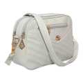 White Color Side Zippered Design Crossbody/Shoulder Bag For Women. 