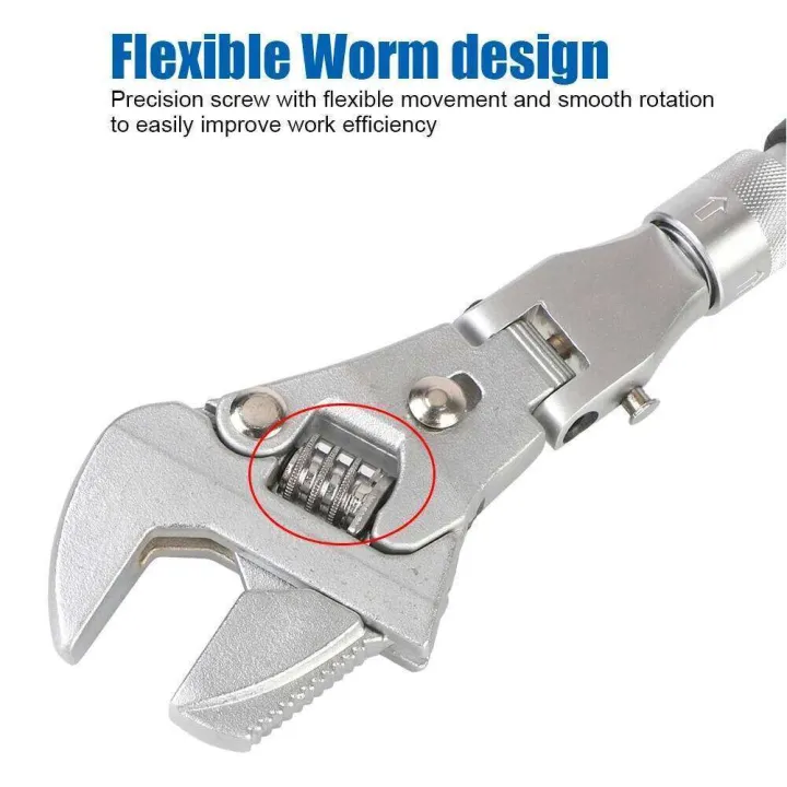 10%20Inch%20Adjustable%20Ratchet%205%20In%201%20Torque%20180%20Degree%20Folding%20Spanner%20Hand%20Household%20Maintenance%20Pulley%20Wrench%20-%20Image%206