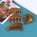 DISICHEN Fashion 1Pc Natural Ox Horn Pocket Comb Wide Toothed SPA Massage Brush Hair Care Tool. 