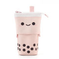 Standing Pencil Case Cute Telescopic Pen Holder Kawaii Stationery Pouch for Students Women Teens Girls Boys (PURPLE). 