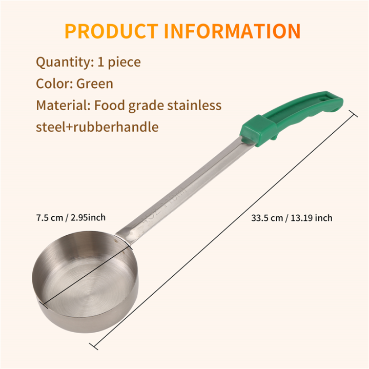 Pizza%20Spread%20Sauce%20Ladle%20Rubber%20Handle%20Flat%20Bottom%20Kitchen%20Cooking%20Spoon%20Stainless%20Steel%20Measuring%20Stir%20Soup%20Spoon%20-4%20Oz%20-%20Image%205