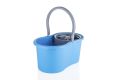 Easy Magic Floor Cleaning 360° Spin Bucket Mop Set With Dual Mop Heads And steel round. 