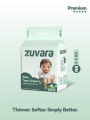 Zuvara Premium Tape Diapers - NB (Pack of 22). 