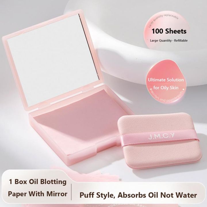 Portable%20With%20Puff%20Oil%20Control%20Blotting%20Paper%20With%20Mirror%20Lightweight%20Face%20Shine%20Remover%20Compact%203-in-1%20Blotting%20Paper%20for%20Summer%20Travel%20-%20Image%209