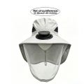 Casual With Net Mesh Mosquito Head Net Hat Foldable Breathable Wide Brim Sun Cap UV Protection High Wind Power Solar Fan Hat Fishing. 