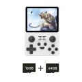 RGB20S Retro Game Console Handheld Video Game Console Easy To Use 16G+64G 3.5 Inch IPS Screen Open Source System (White). 