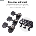 Sutuiying 1 Pair 1:18 Black Classical Guitar Tuners Machine Heads Portable Tuning Key Pegs for Classical Guitar or Flamenco Guitar. 