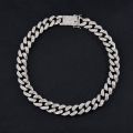 ANX Cuban Link Rhinestone Necklace Cuban Chain Ice Chain For Men - 3 Different Colors | Fashion Rhinestone Necklace For Men. 