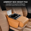 Car Arm Rest Tissue Box Truck Vehicles Center Console Box Extension Armrest Cushion Soft Elbow Support Cup Holder Organizer Bag Junna. 