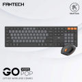 Fantech WK895 / WK-895 Pop Keys Wireless Keyboard Mouse Combo Office Series-Black. 