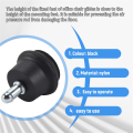 5Pcs Bell Glides Replacement Office Chair or Stool Swivel Caster Wheels to Fixed Stationary Castors, Office Chair Wheels. 