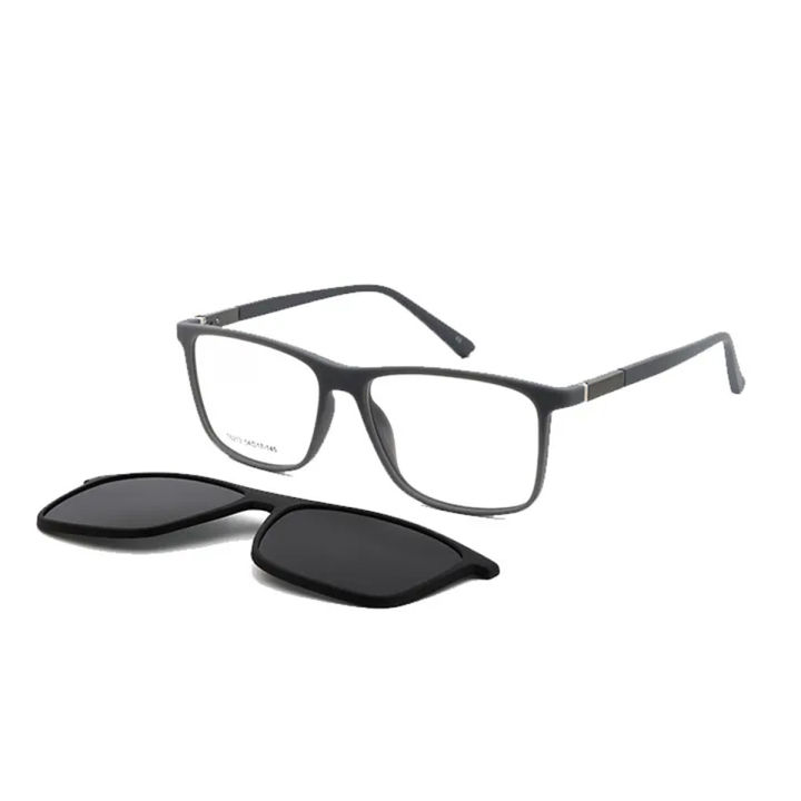 in Magnetic Frame With Polarized Clip-on Eyewear For Power
