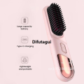 Difutagui Hair Ions Brush Fast Heating Negative Straightener Curly Sales promotion Electric Comb Hair Fluffy Hot Brush Detangling Styling. 