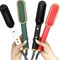Professional Straight Comb Electric Hair Straightener Brush Heated Comb Straightening Combs Men Beard Hair Straight & Curly Styling Tool. 