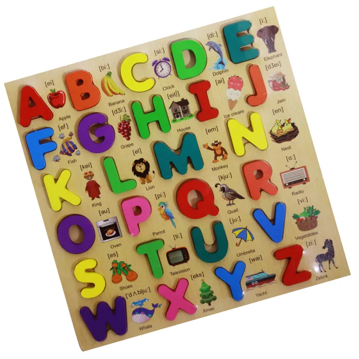 Colorful%203D%20Wooden%20English%20Alphabet%20Puzzle%20Board%20with%20Pictures%20%E2%80%93%20Educational%20ABC%20Blocks%20for%20Baby,%20Toddlers%20&%20Kids,%20Early%20Learning%20Toy%20for%20Letter%20Recognition,%20Phonics%20&%20Fine%20Motor%20Skills%20-%20Image%203