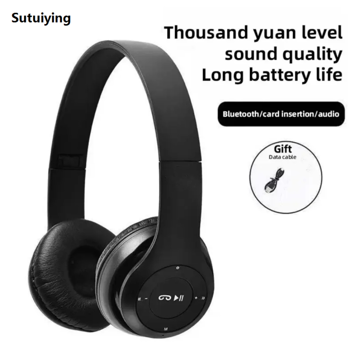 Sutuiying%20P47%20Wireless%20Bluetooth%20Headphone%20With%20Microphone%20Foldable%20Headsets%20Hot%20Selling%20Bass%20HiFi%20Sound%20Music%20Stereo%20Earphone%20For%20Smartphones%20TV%20Game%20-%20Image%204