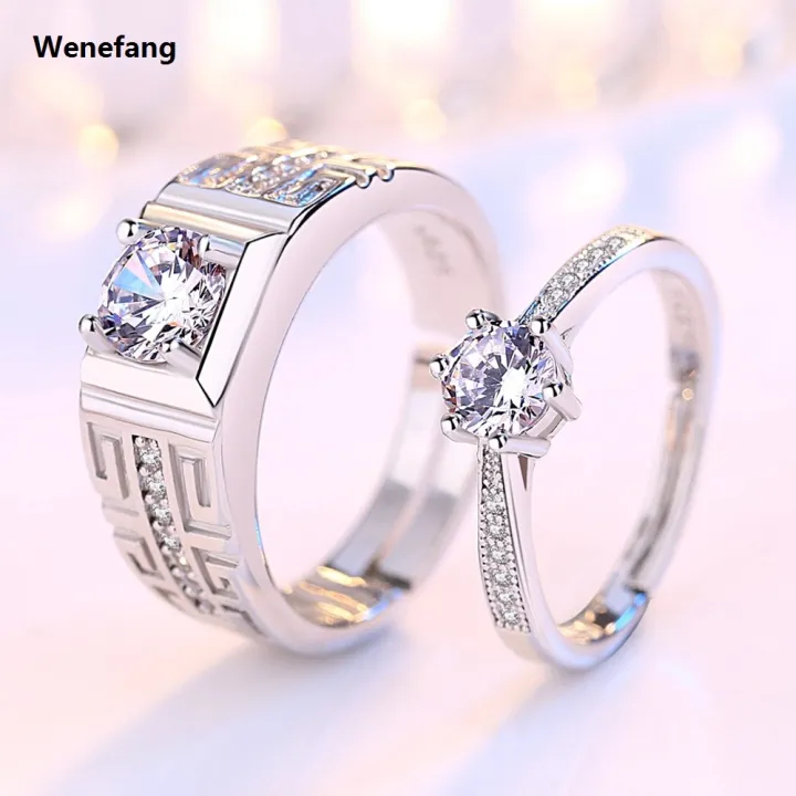 Wenefang%20Real%20925%20Sterling%20Silver%20Woman's%20High%20Quality%20Jewelry%20%E3%80%902025%20Version%E3%80%91%20New%20Crystal%20Zircon%20Couple%20Ring%20For%20Men%20XY0396%20-%20Image%202