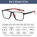 Comfortable Blue Ray Blocking Anti-Blue Light Myopia Glasses Ultralight Sports Square Glasses Eye Protection TR Optical Spectacle Eyeglass Men Women. 