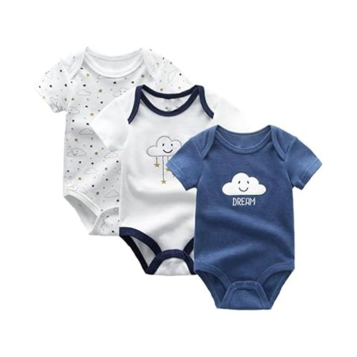 Baby%20Bodysuit%20Short%20Sleeve%20One-piece%20Suit%20Newborn%20Jumpsuit%20Infant%20Vest%20for%20Baby%20Boys%20and%20Girls%200-%202%20Year,%20Pack%20of%203%20-%20Image%203