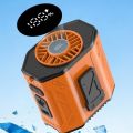 Mini Rechargeable Waist Clip Fan Strong Cooling 100 Gears Wearable Belt Fan Long Battery High-Speed Hanging Neck Fan Indoor Home. 