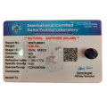 Blue Sapphire Neelam Stone 100% Original Certified Natural Gemstone 5.00 - 5.50 Cts. 