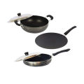 Classic Cookware Non Stick Cookware Set Of Kadai , Fry Pan And Roti Tawa ( Non Induction). 