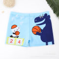 Children's swim trunks digital print elastic cute dinosaur quick-drying lined beach swimming pool big kids boxer trunks. 