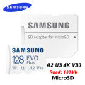 Mobile Phone Card Recorder HD-UHS Memory Card Class10128GB High Speed SDMicro Samsung Original Card 64GBSDXCI4K Driving. 