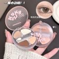 Xieri Kakashow smart four-color lying silkworm plate shows tender girls who are not easy to take off makeup, eyeshadow and blush plate, cross-border makeup. 