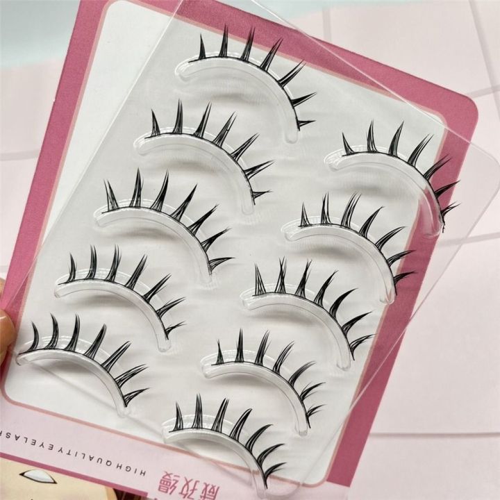 5%20Pairs%20Pack%20Japanese%20Cosplay%20False%20Eyelashes%20Faux%20Mink%20Thick%20Manga%20Anime%20Lashes%20Dramatic%20Doll%20Strip%20Lashes%20for%20Women%20-%20Image%208