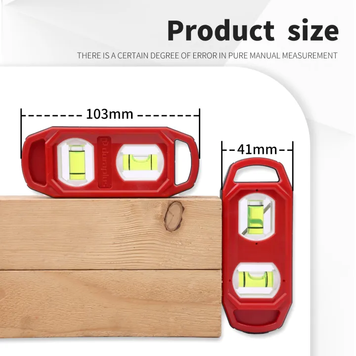 ruler%20length%20magnetic%20horizontal%20vertical%20100mm%20mini%20pocket%20level%20tool%20woodworking%20portable%20bubbles%20-%20Image%202