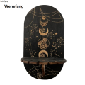 Wenefang Sutuiying 1pc Crystal Shelf Display Wall Stand Wooden Holderrack Base Floating Fashion 2025 New Shelves Decorative Style Bohemian Hanging Stand Decoration. 