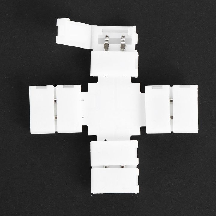 1/5/10Pcs%20Free%20Welding%20Solderless%20Clip-on%20Coupler%20PCB%20LED%20Strip%20Connector%202Pin%208mm%2010mm%20-%20Image%206