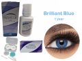Contact lenses made by ColorLOOK-ColourBLUEBRILLIANT in the United States (replacement cycle: 12 pcs.). 