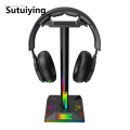 Sutuiying Fashion Anrushide RGB Gaming Headphone Stand Rack 6 Monochrome Modes Gamer Headset New Display Stand Headset Holder Hanger Earphone Accessories. 